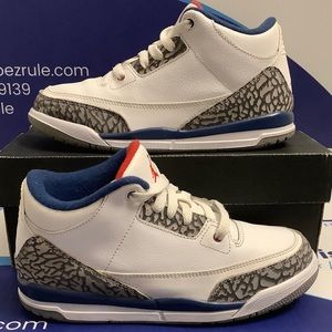 Air Jordan 3 True Blue Kids Size 3y